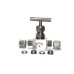 SS Needle Valve Instrumentation High Pressure Square Body Ferrule type (3000PSI) Stainless Steel 304